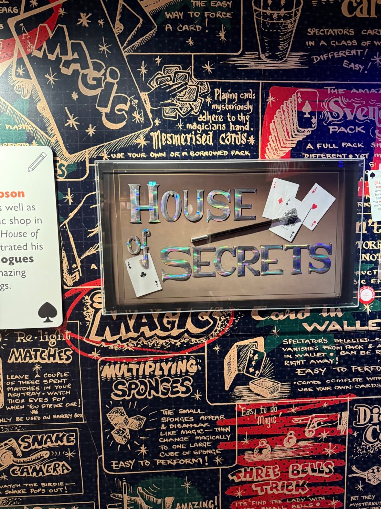 The original "House of Secrets" Blackpool sign